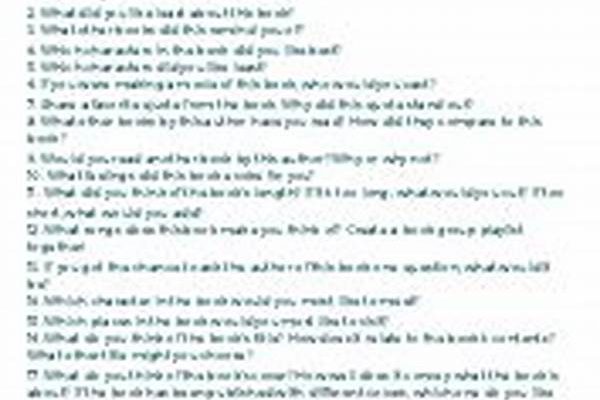 Ready-made Book Club Questions Pdf