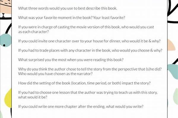 Creative Book Club Question Sheets