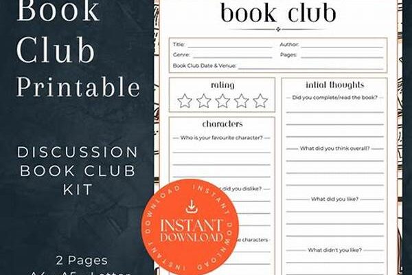 “ready-to-print Book Discussion Topics”