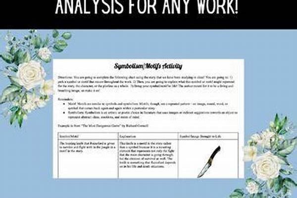 Symbolism And Motif Analysis