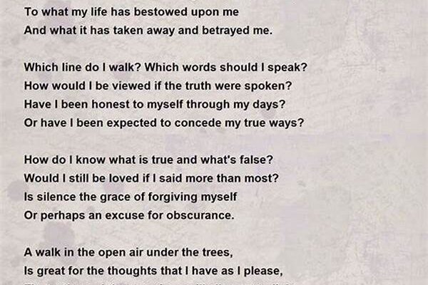 Poems Encouraging Personal Insight